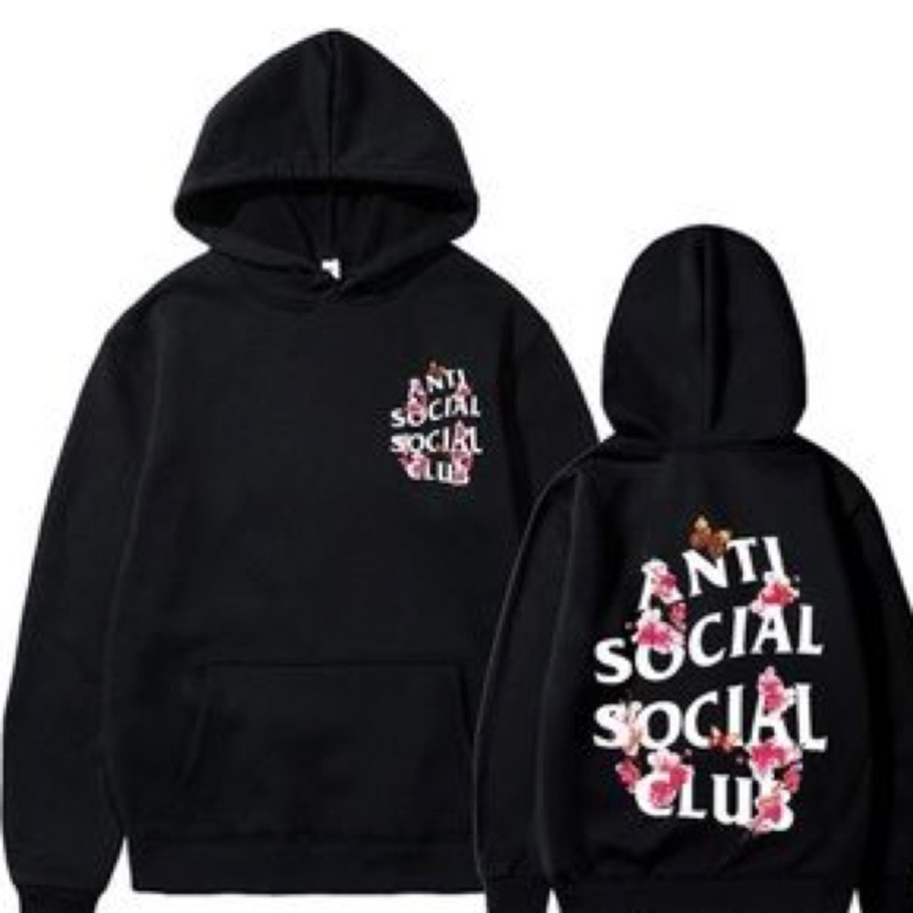 Antisocialsocialclub kkoch anorak hoodie Brand New! Size med.